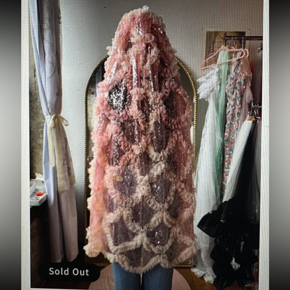 Madison Chamberlain Va-Vavoom Veil – Pink Sequin Ombre – Rare Prototype - Picture 4 of 5